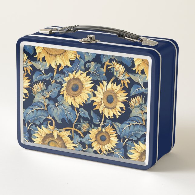 Retro Sunflower Lunchbox (Vorderseite)