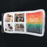 Retro Sunset 4 Photo Mr and Mrs 1st  Anniversary Golf Headcover<br><div class="desc">Are you looking for golf anniversary gifts for him, wedding anniversary golf head cover? Look at our Retro Sunset 4 Photo Mr and Mrs 1st Anniversary Golf Head Cover! Whether you're marking an important wedding anniversary milestone in your relationship or want to express gratitude for everything, this first year anniversary...</div>