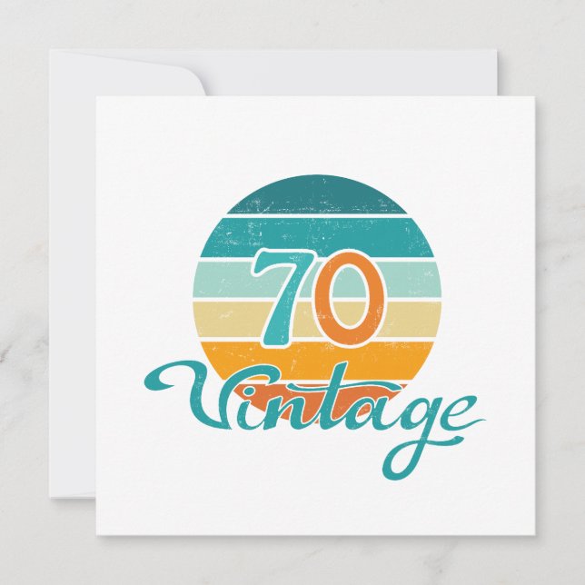 Retro Sunset 70 Vintag gestört (Vorderseite)