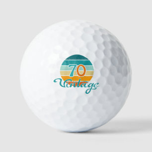 Retro Sunset 70 Vintag gestört Golfball