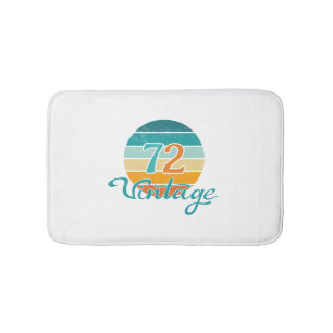 Retro Sunset 72 Vintag gestört Badematte