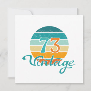 Retro Sunset 73 Vintag gestört Einladung