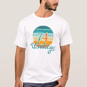 Retro Sunset 74 Vintag gestört T-Shirt