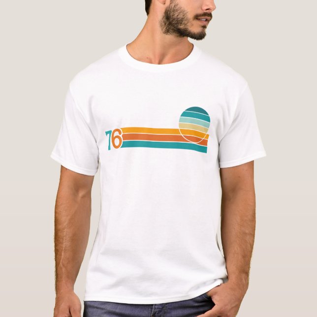 Retro Sunset 76 T-Shirt (Vorderseite)