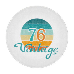 Retro Sunset 76 Vintag gestört Schneidebrett