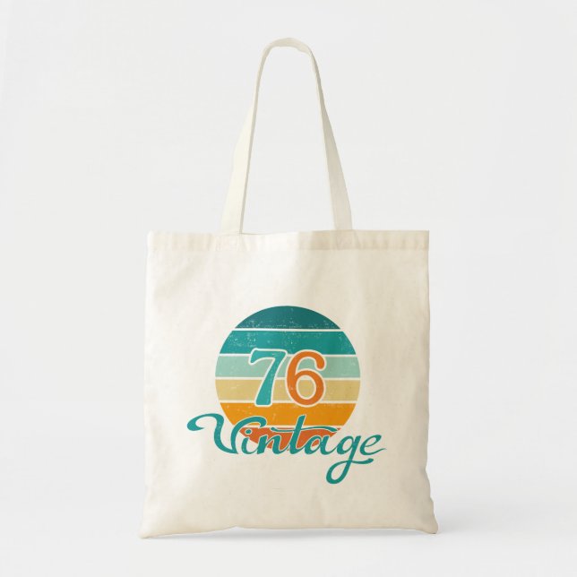 Retro Sunset 76 Vintag gestört Tragetasche (Vorne)
