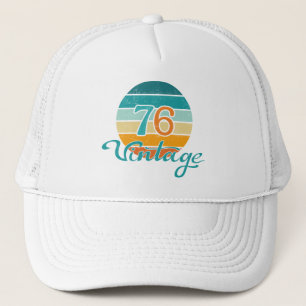 Retro Sunset 76 Vintag gestört Truckerkappe