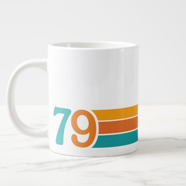 Retro Sunset 79 Jumbo-Tasse (Links)