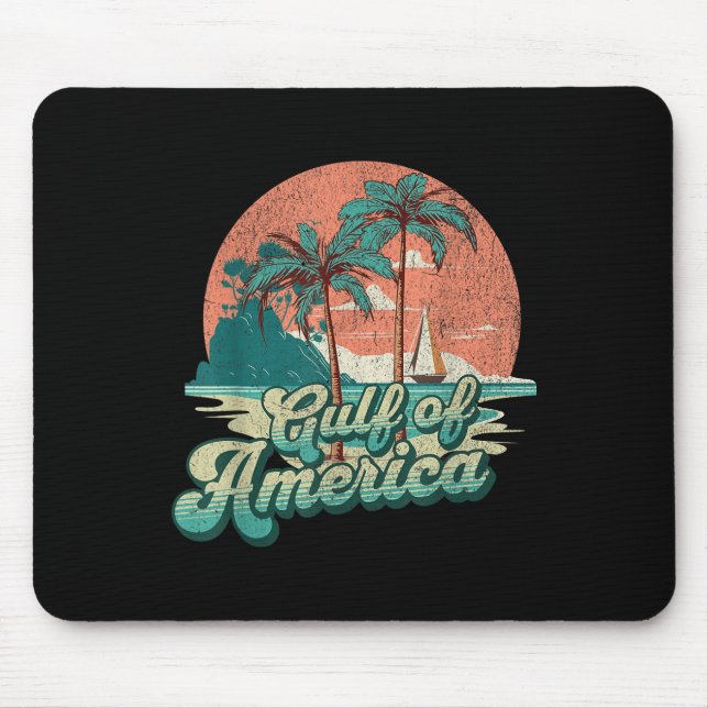 Retro Sunset Beach Vibes - Golf von USA, Amerika Mousepad (Vorne)