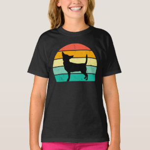 Retro Sunset Chihuahua T - Shirt