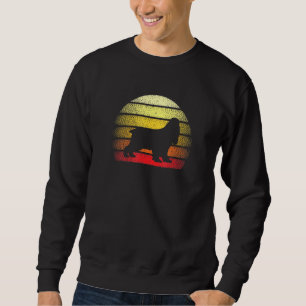 Retro Sunset Cocker Spaniel Dog Design Sweatshirt