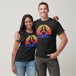Retro Sunset Diwali T-Shirt