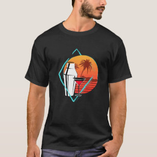 Retro Sunset Drink Barkeeper Barkeep Barman Cockta T-Shirt