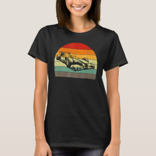 Retro Sunset Formel Rennwagen Racer T-Shirt