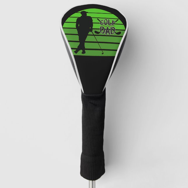 Retro Sunset Golf Vater Headcover (Vorderseite)