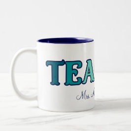 Retro Sunset Gradient Teacher Wertgutschein Gesche Zweifarbige Tasse