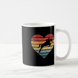Retro Sunset Horse Lover Rider Reitsport Kaffeetasse