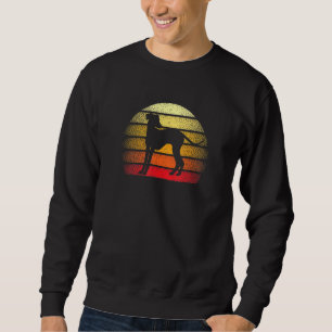Retro Sunset Italian Greyhound Dog Design Sweatshirt