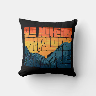 Retro Sunset Landschaft Wandern neben dem Wasser Kissen