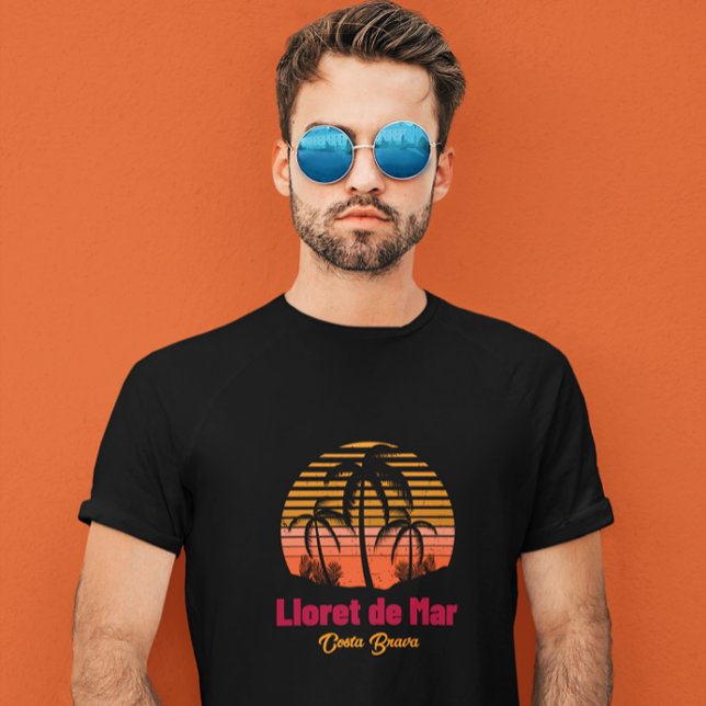 Retro Sunset Lloret de Mar Spanien Urlaub T-Shirt (Retro Sunset Lloret de Mar Spain Vacation T-Shirt)