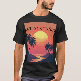 Retro Sunset Paradise - Vintage tropische Flucht T-Shirt