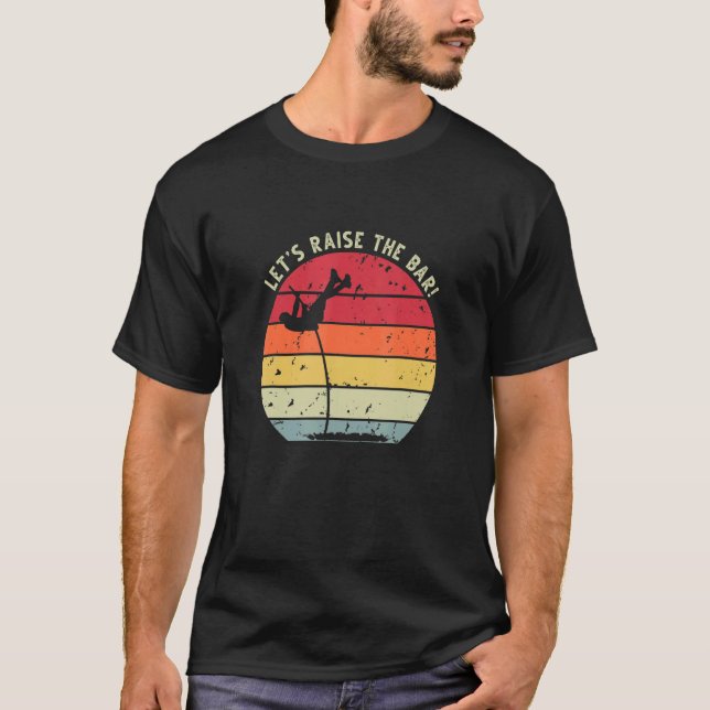 Retro Sunset Pole Vault 11 T-Shirt (Vorderseite)