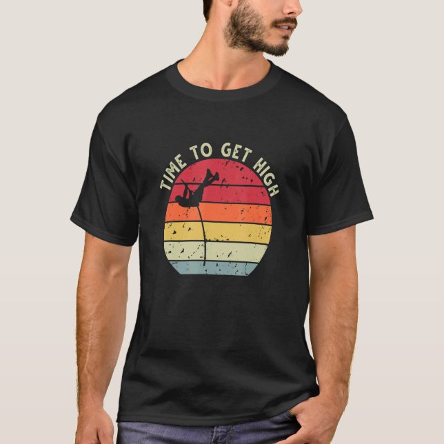 Retro Sunset Pole Vault 13 T-Shirt (Vorderseite)