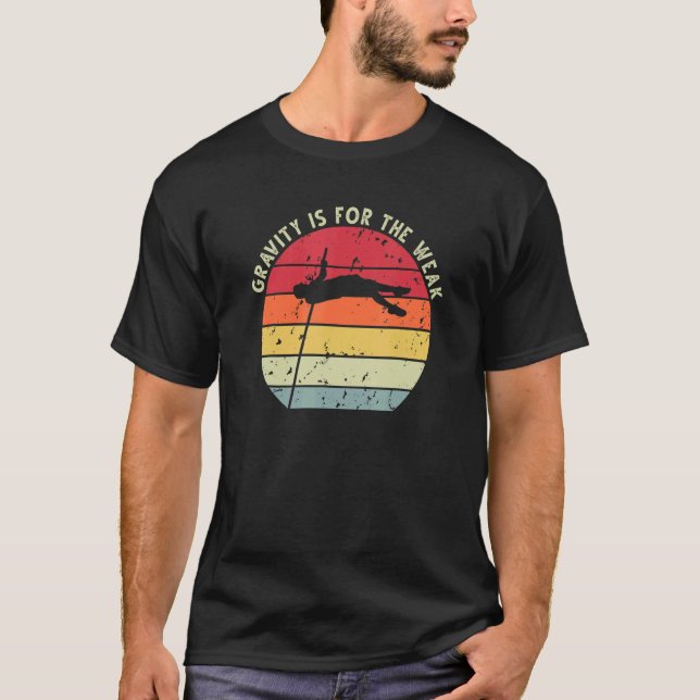 Retro Sunset Pole Vault 9 T-Shirt (Vorderseite)