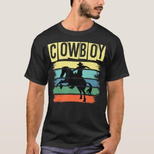 Retro Sunset Reiter Reitsportort T-Shirt