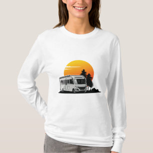 Retro Sunset RV Motorhome Eigentümer Geschenk, Woh T-Shirt