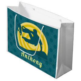 Retro Sunset Skateboarding Theme Individuelle Name Große Geschenktüte