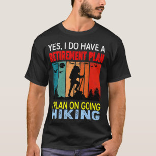 Retro Sunset Slogan Ruhestand Plan I Plan Goi T-Shirt