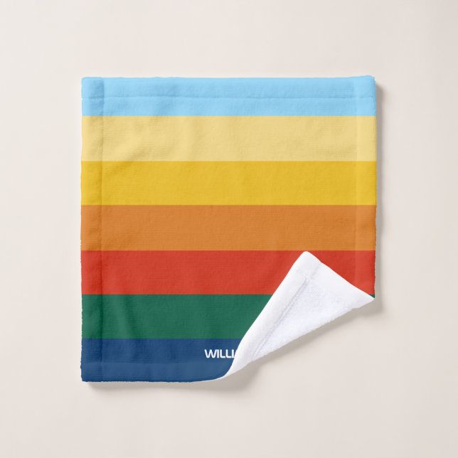 Retro Sunset Strips mit einfachem Leerzeichen, fei Waschlappen (Waschlappen)