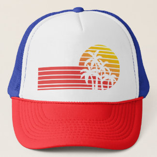 Retro Sunset Truckerkappe