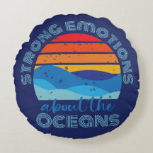 Retro Sunset Waves Ocean Sprichwort