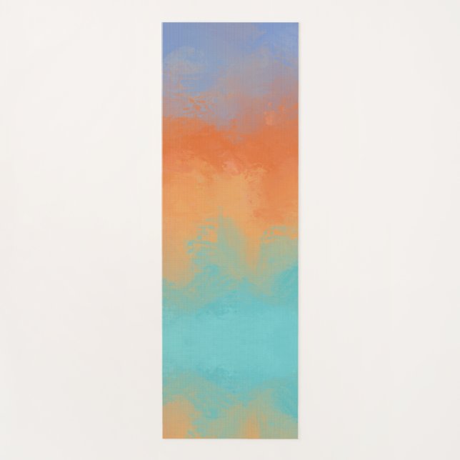 Retro Sunset  Yogamatte (Vorderseite)