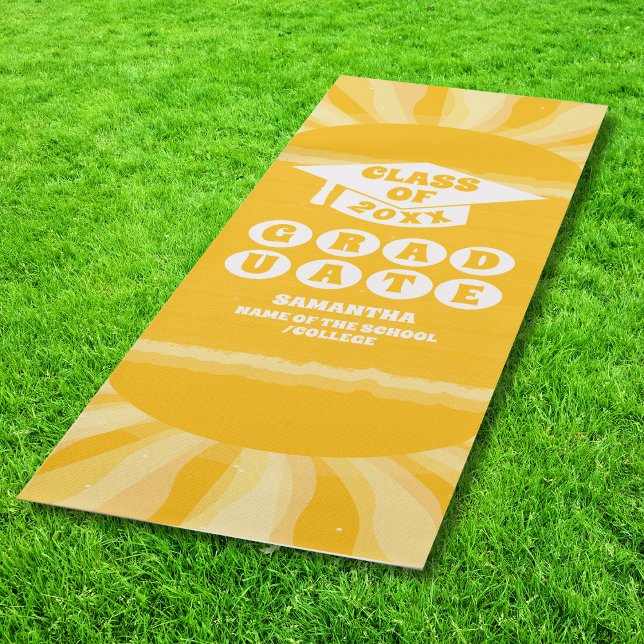 Retro Sunshine Abschluss Yogamatte (Von Creator hochgeladen)