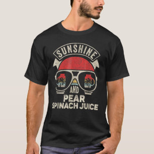 Retro Sunshine and pear spinat Juice Summer Men W T-Shirt