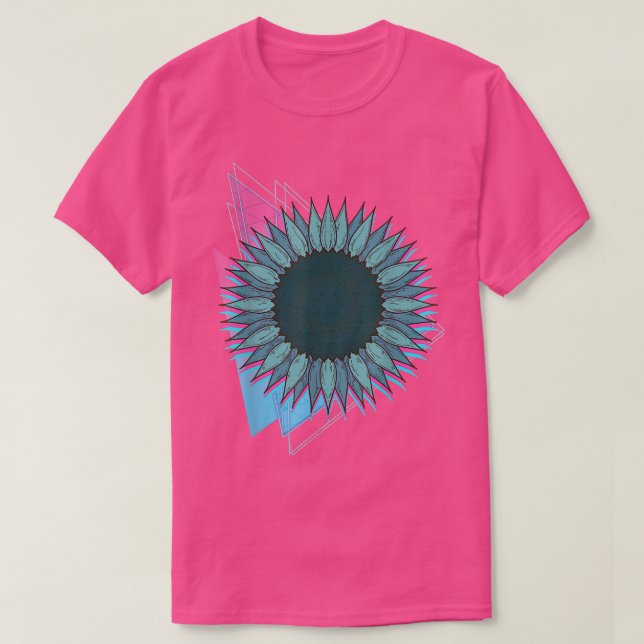 Retro Sunshine Blume Blossom Synthwave Vaporwave T-Shirt (Design vorne)