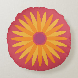Retro Sunshine Blume Kissen