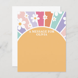 Retro Sunshine Erste Geburtstagszeit Kapselnachric