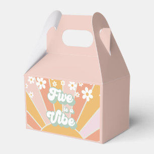 Retro Sunshine Five ist ein Vibe daisy boho Vielen Geschenkschachtel