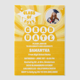 Retro Sunshine Foto Graduation Party