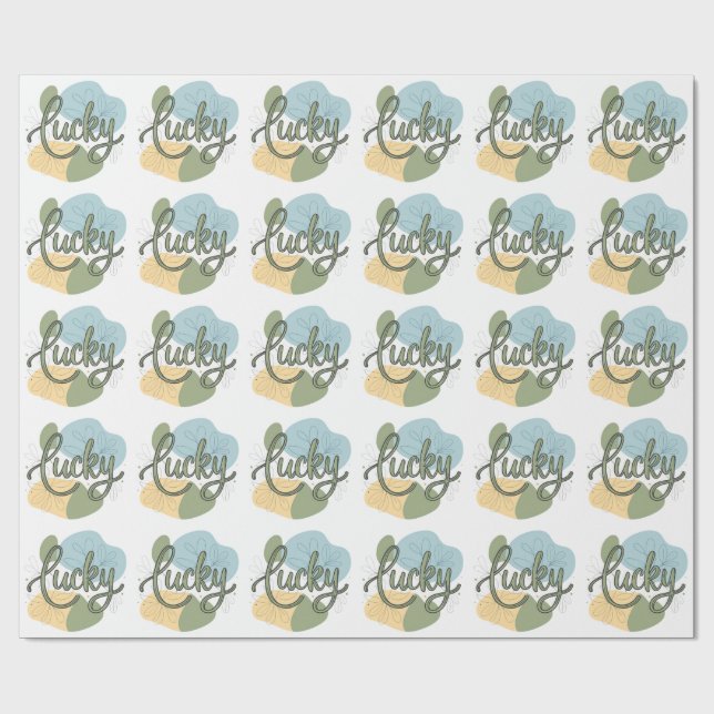 Retro Sunshine Patterns – Bold Colorful  Geschenkpapier (Flach)