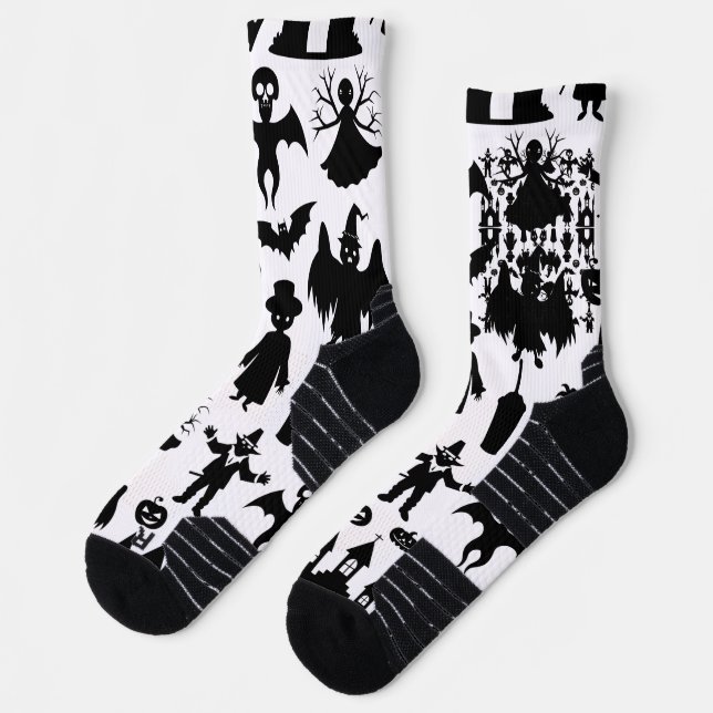 Retro Sunshine Patterns – Bold Colorful  Socken (Links)