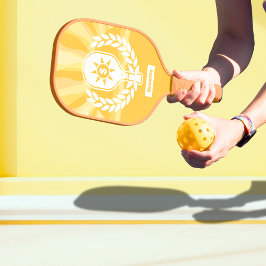 Retro Sunshine Pickleball Brautparty Schläger