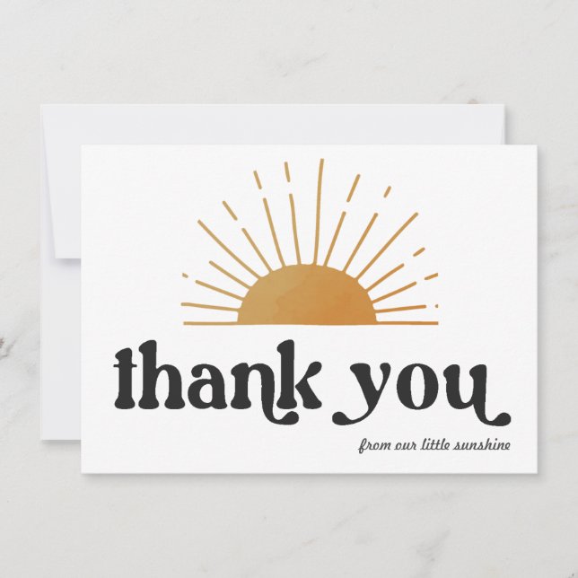 Retro Sunshine Vielen Dank (Vorderseite)