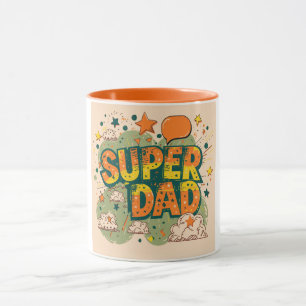 Retro Super Vater Starry Cloud Tasse