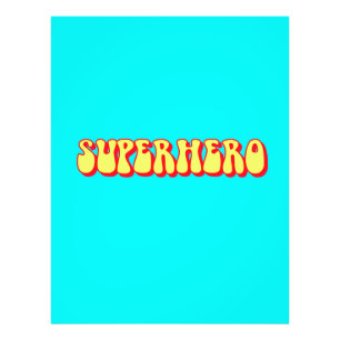 Retro-Superheld Fotodruck