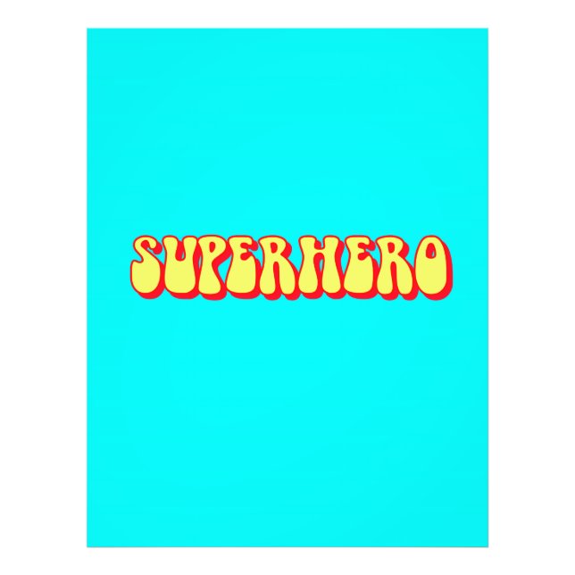 Retro-Superheld Fotodruck (Vorne)